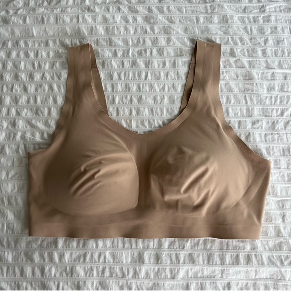 NWOT Aerie SMOOTHEZ Padded Scoop Bralette in Nude, L - Picture 6 of 12